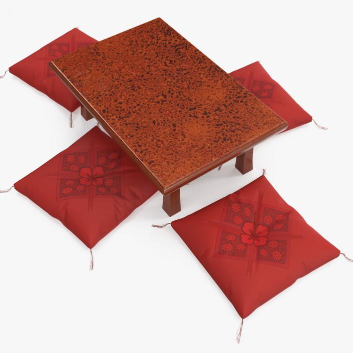 3D model Tatami Tea Table Set