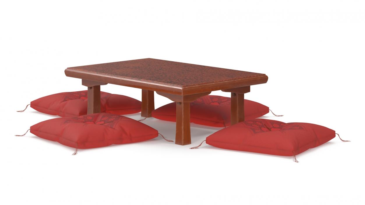 3D model Tatami Tea Table Set