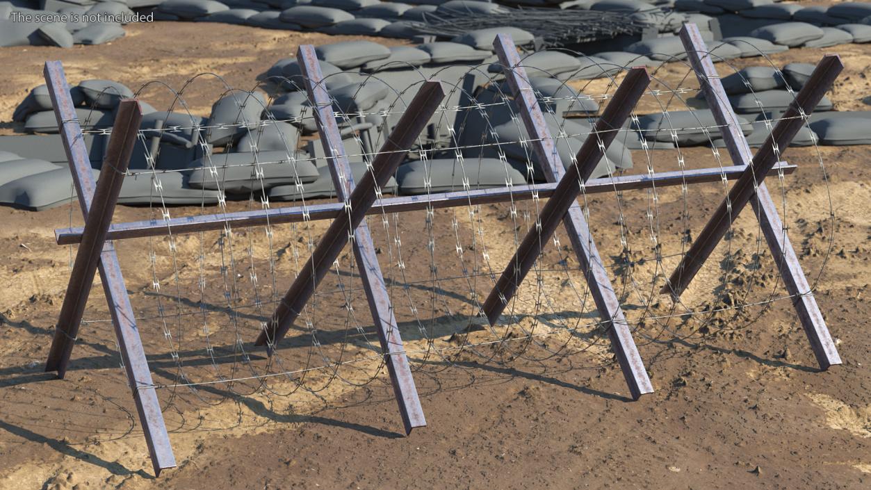 3D model Makeshift Metal Barricade