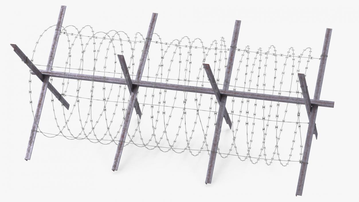 3D model Makeshift Metal Barricade