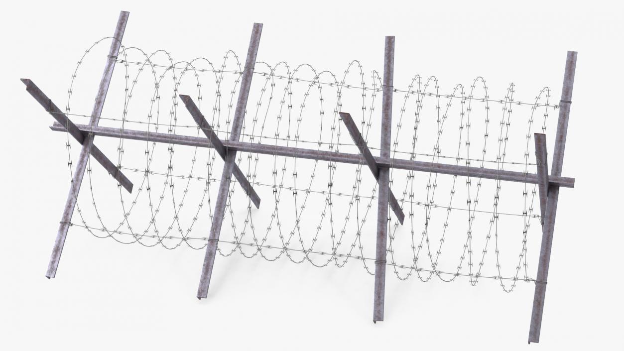 3D model Makeshift Metal Barricade