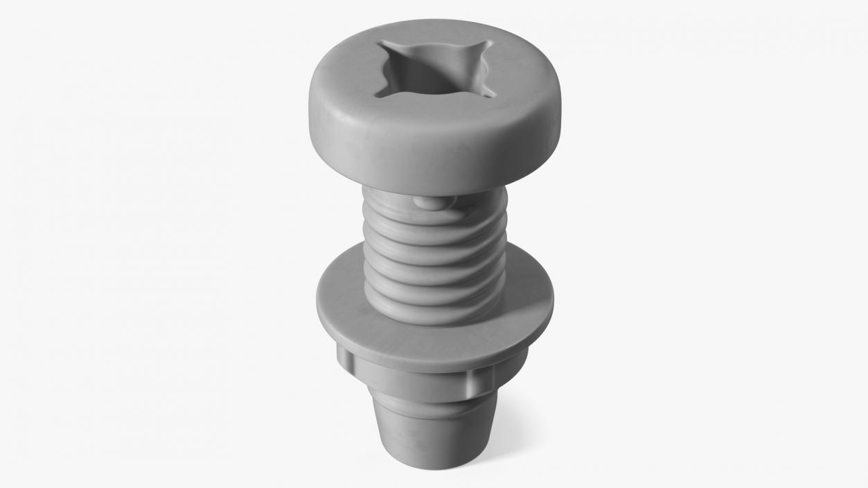 Plastic Fasteners 2 3D model