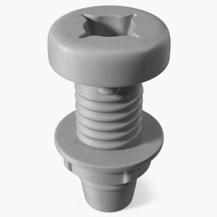 Plastic Fasteners 2 3D model