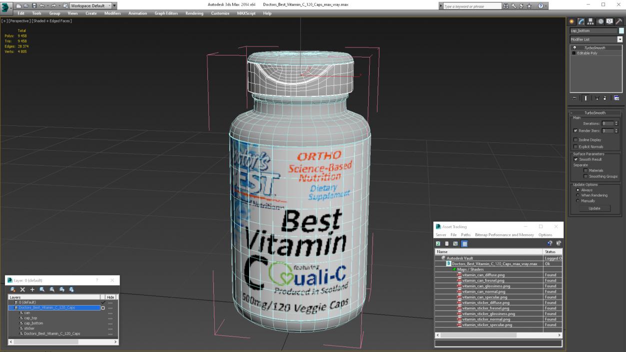 3D Doctors Best Vitamin C 120 Caps