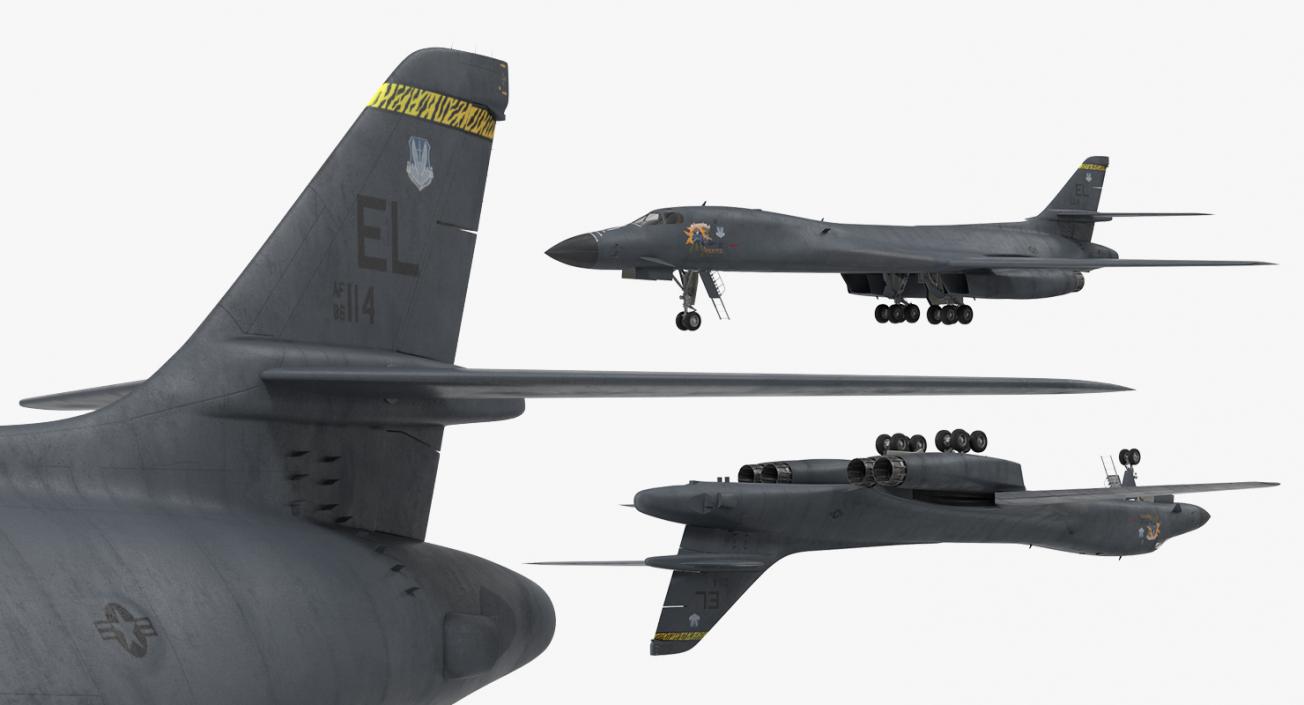 3D Strategic Bomber Rockwell B-1 Lancer