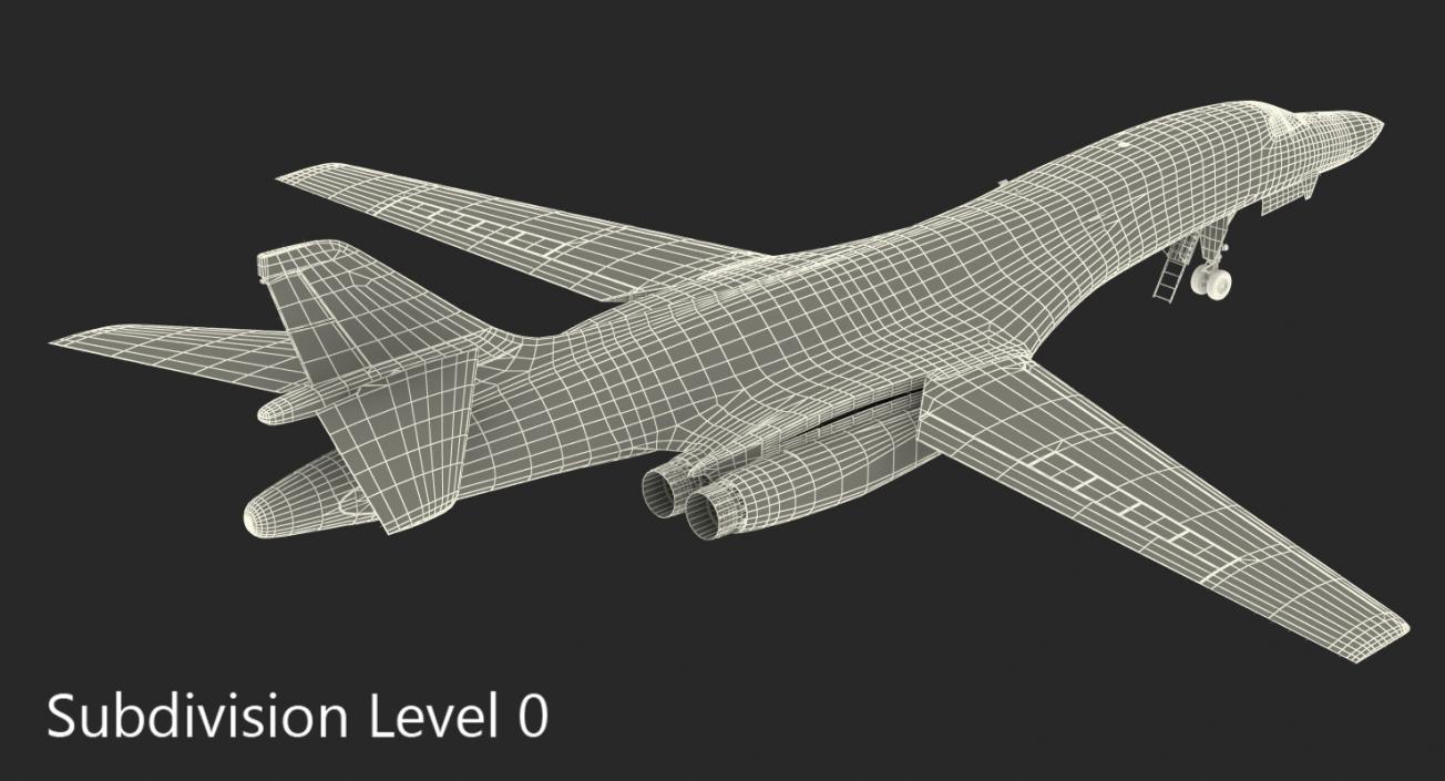 3D Strategic Bomber Rockwell B-1 Lancer