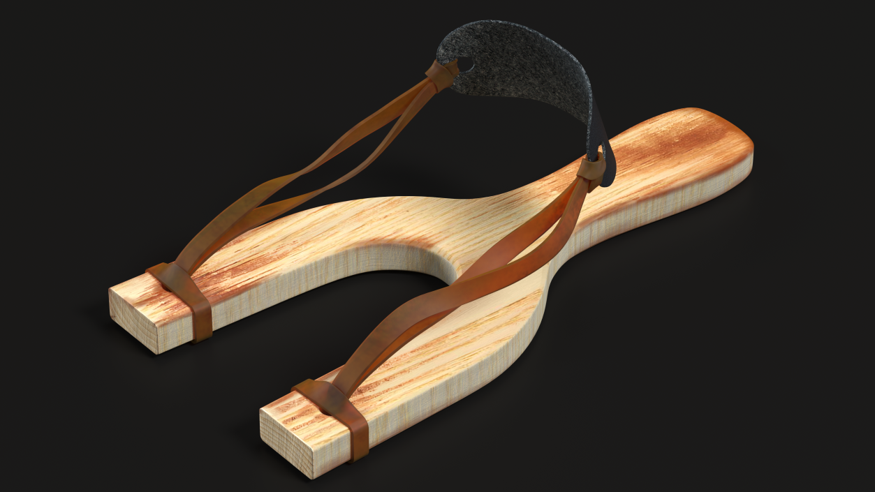 Wooden Catapult Bright 3D