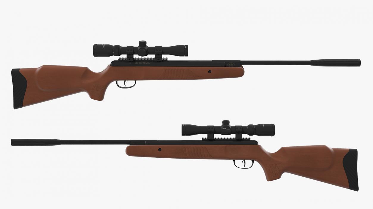 3D Crosman Nitro Venom Break Barrel Air Rifle with Scope model