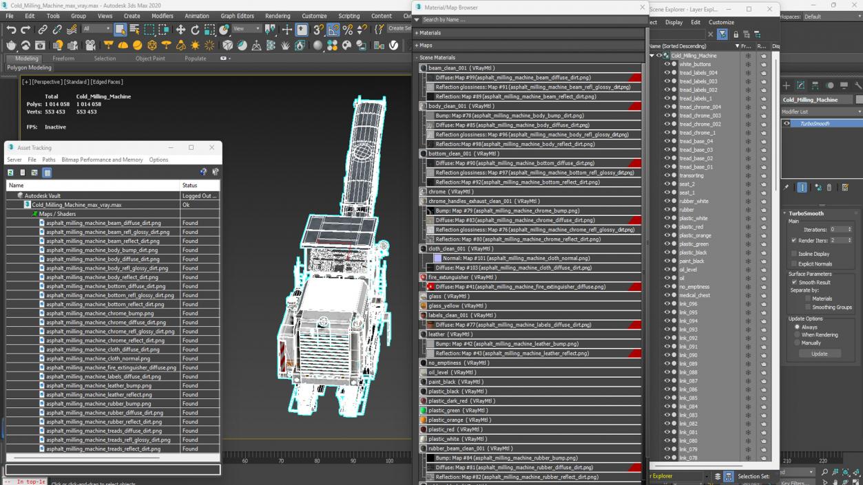 3D model Cold Milling Machine