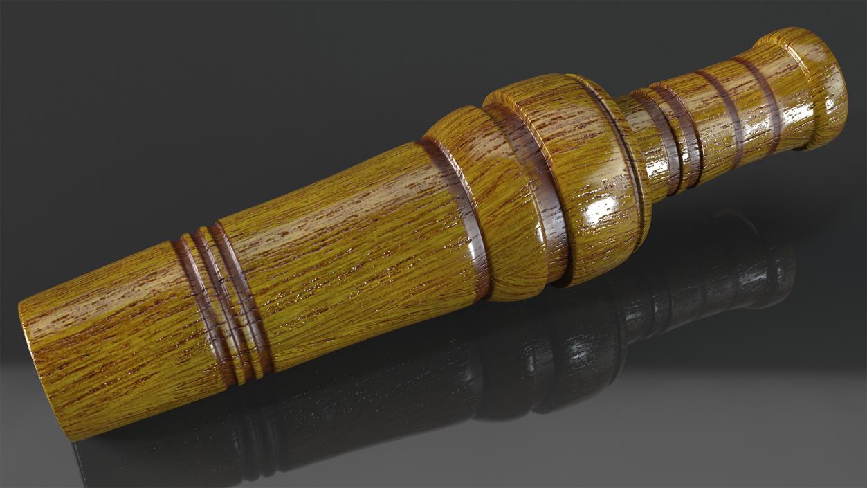 3D model Outdoor Wood Duck Call Whistle