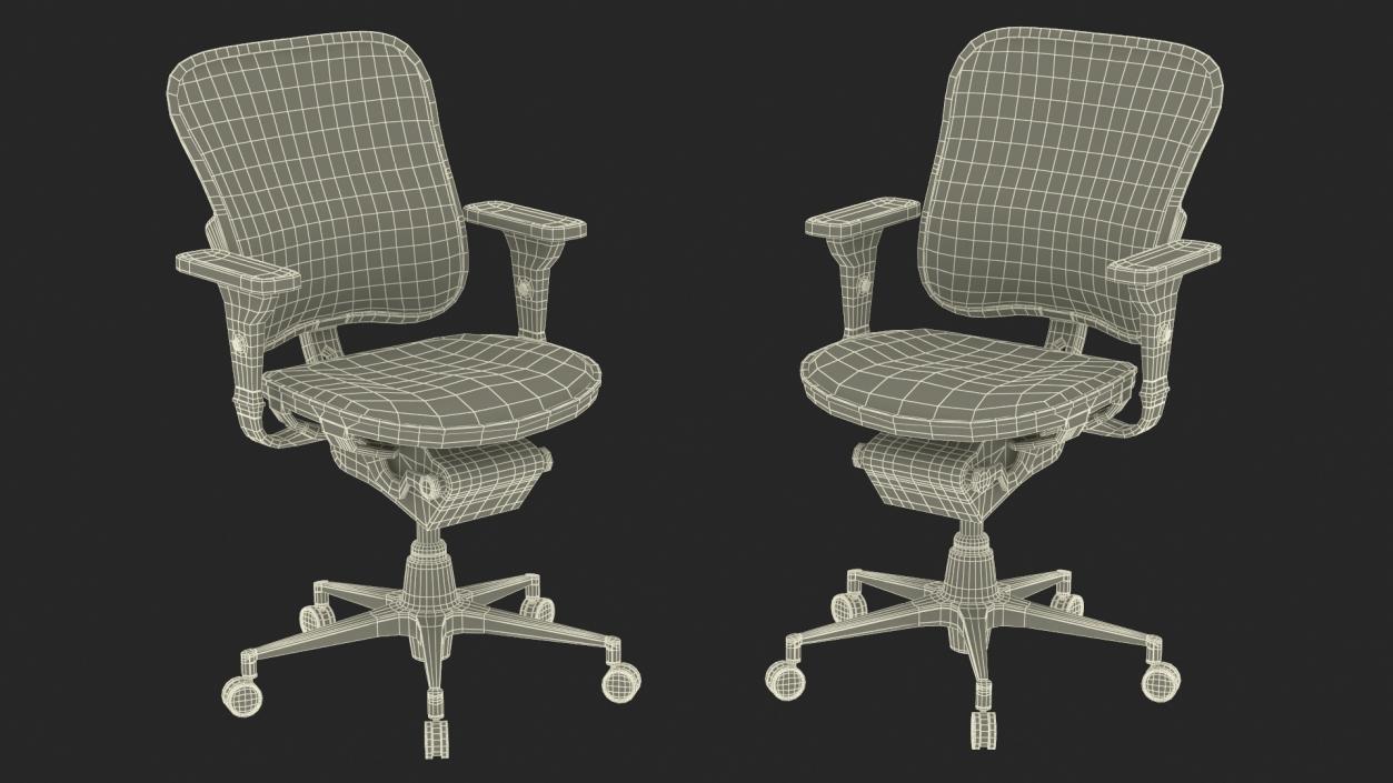 Ergonomic Mesh Office Chair 3D