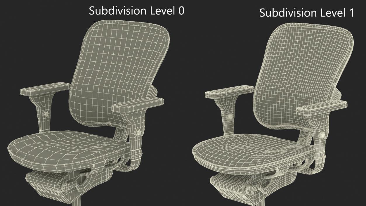 Ergonomic Mesh Office Chair 3D