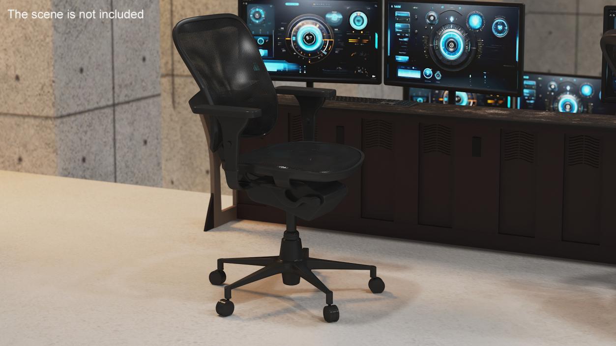 Ergonomic Mesh Office Chair 3D