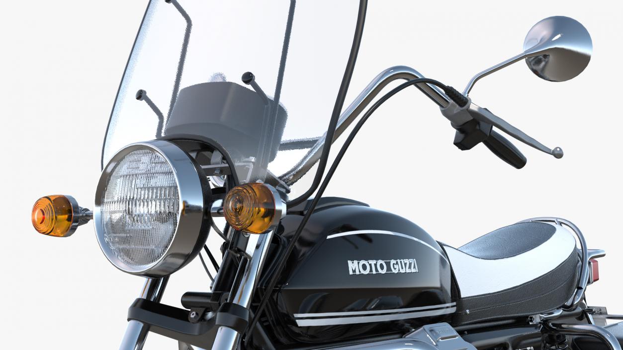 Moto Guzzi 850 T3 Classic Motorbike Rigged 3D