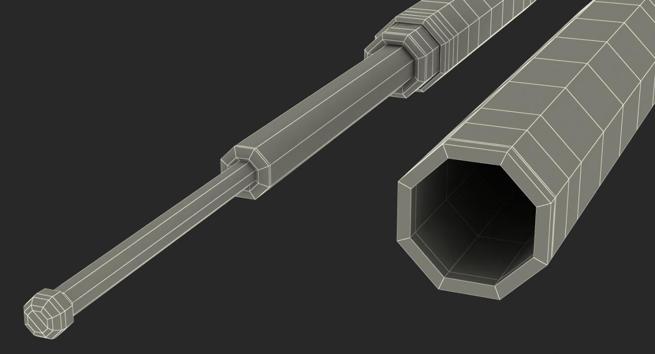 3D Police Expandable Baton model