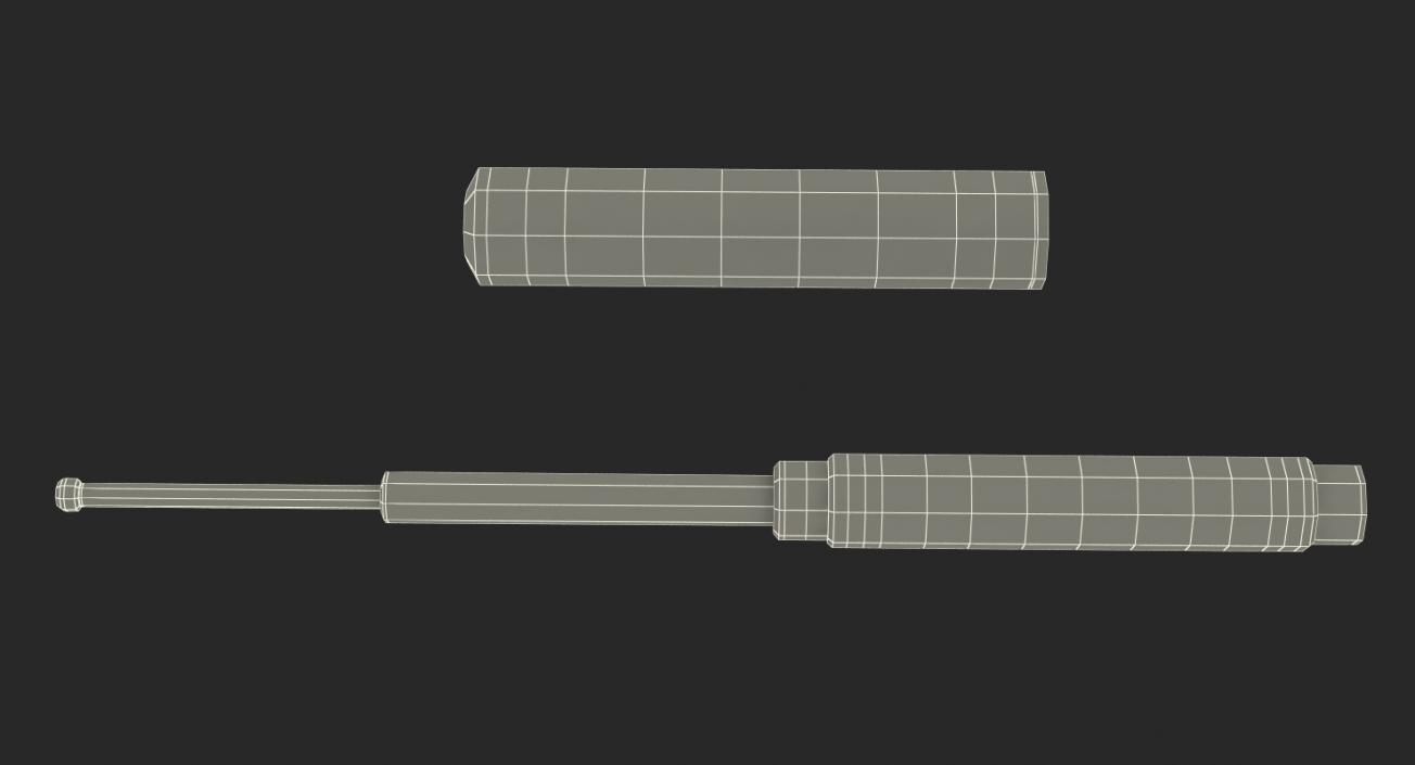 3D Police Expandable Baton model