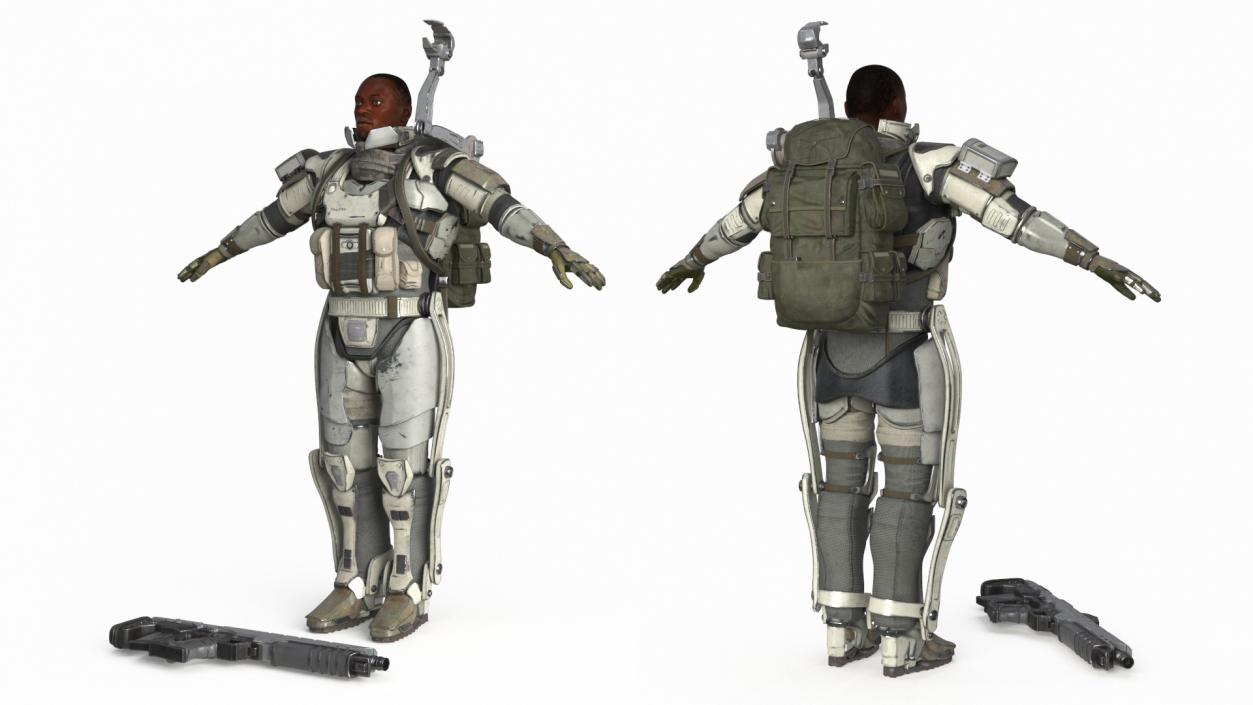 3D model Futuristic Exoskeleton Soldier