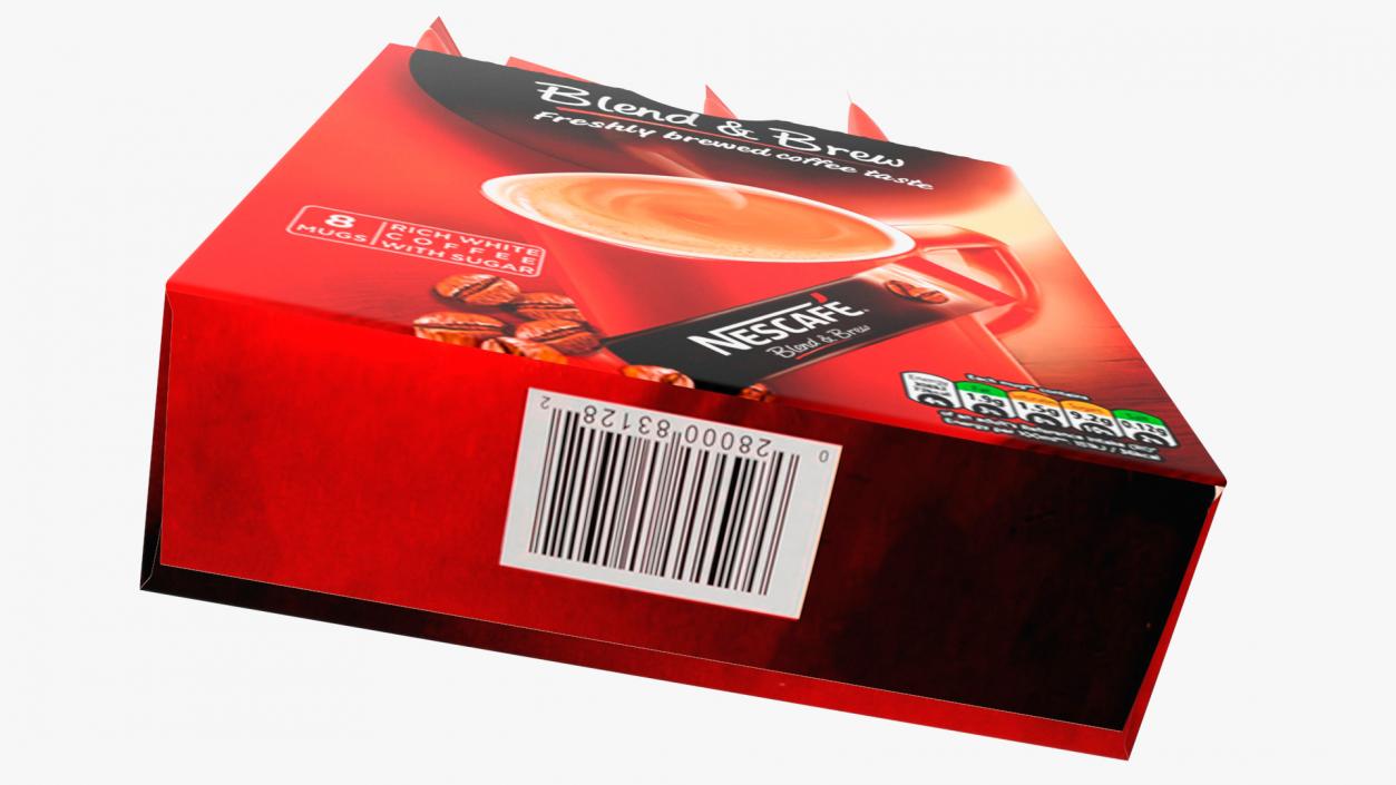 3D Nescafe Blend and Brew Box Opened model