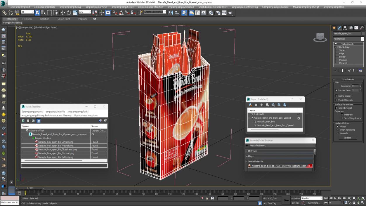 3D Nescafe Blend and Brew Box Opened model