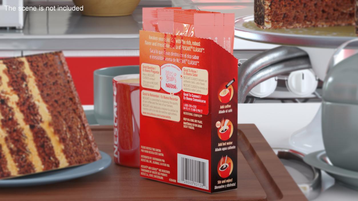 3D Nescafe Blend and Brew Box Opened model