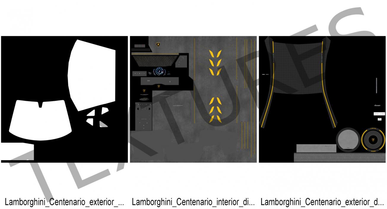 3D Hypercar Lamborghini Centenario 2017