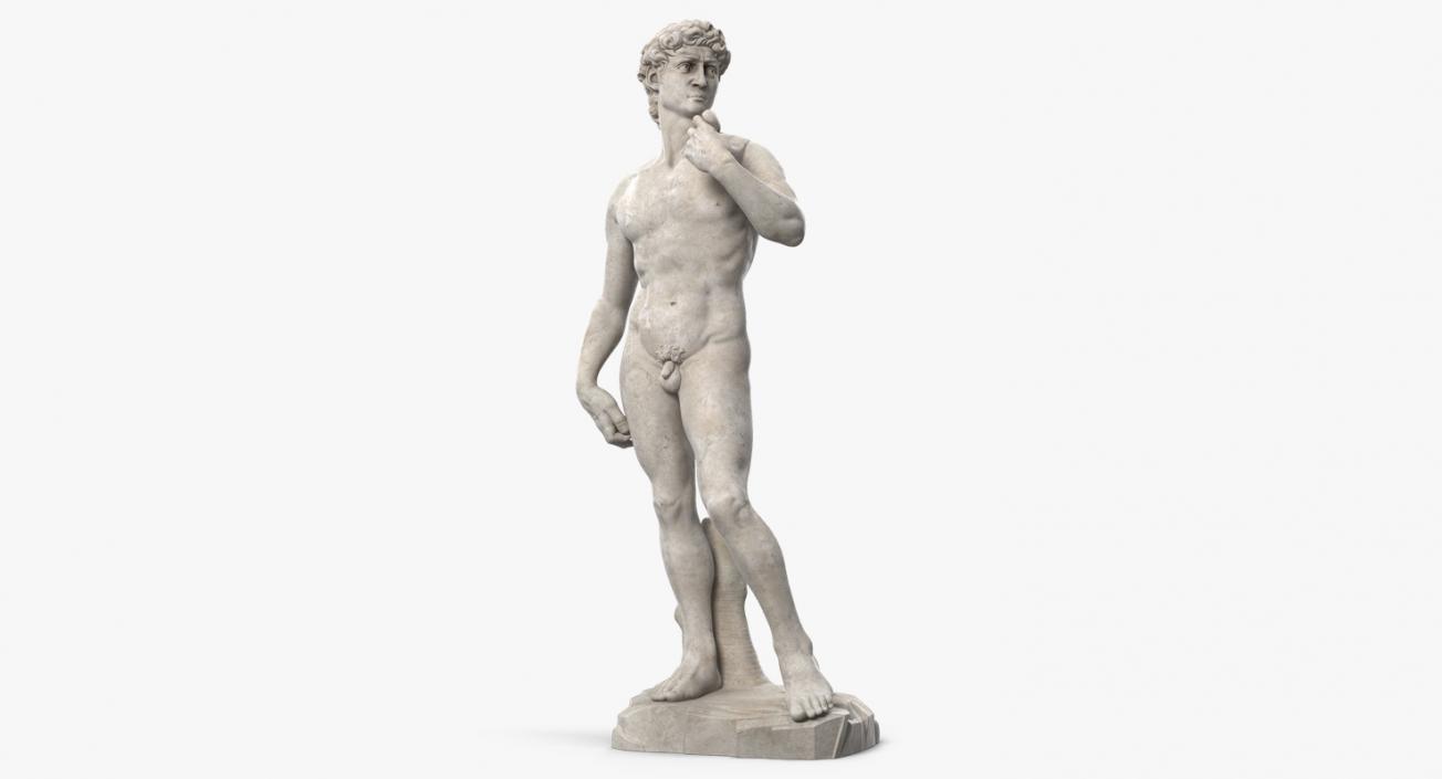 3D Stone Statue Collection model