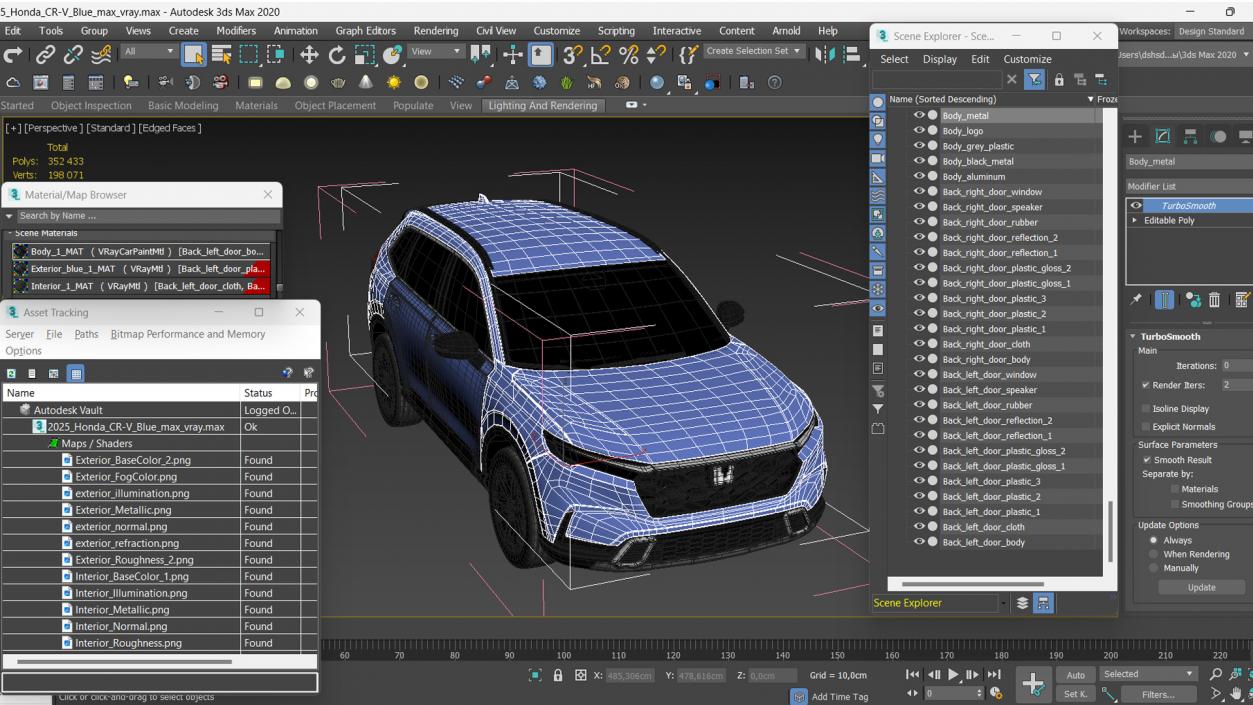 3D model 2025 Honda CR-V Blue