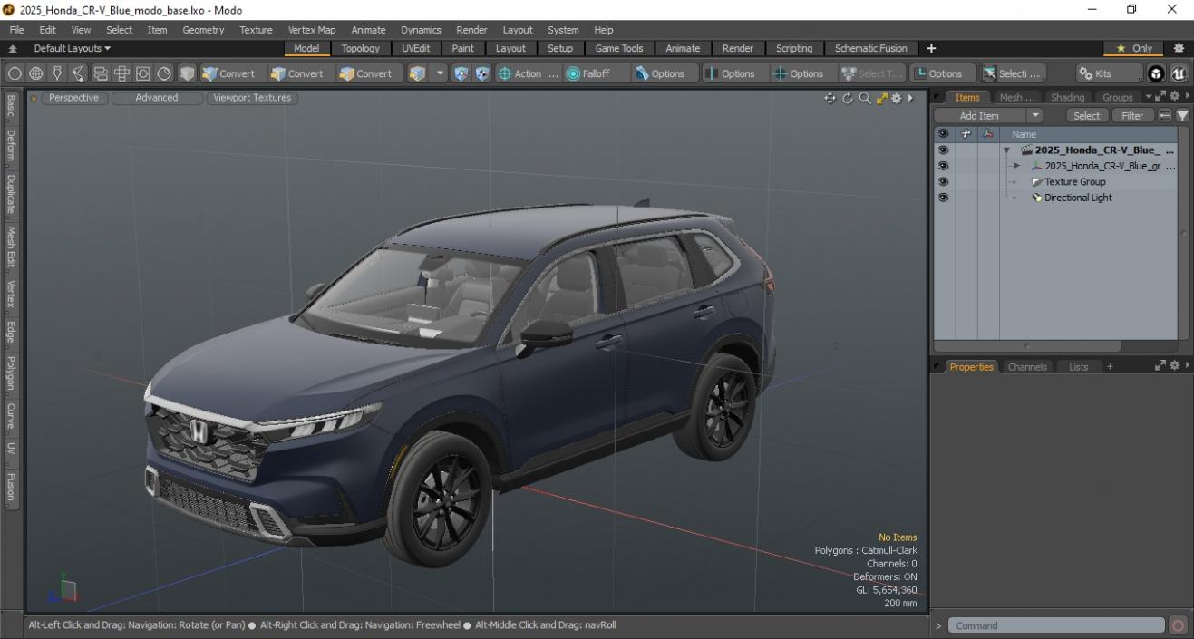 3D model 2025 Honda CR-V Blue