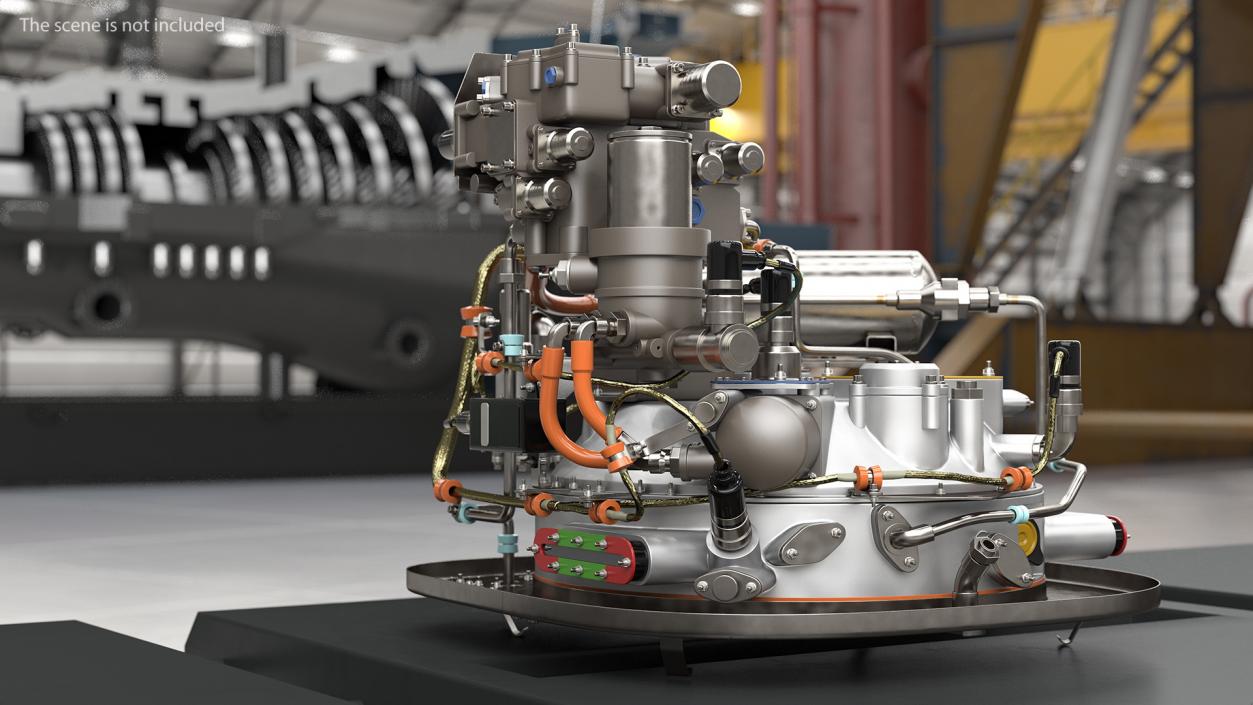 Turboshaft Engine Fuel System 3D model