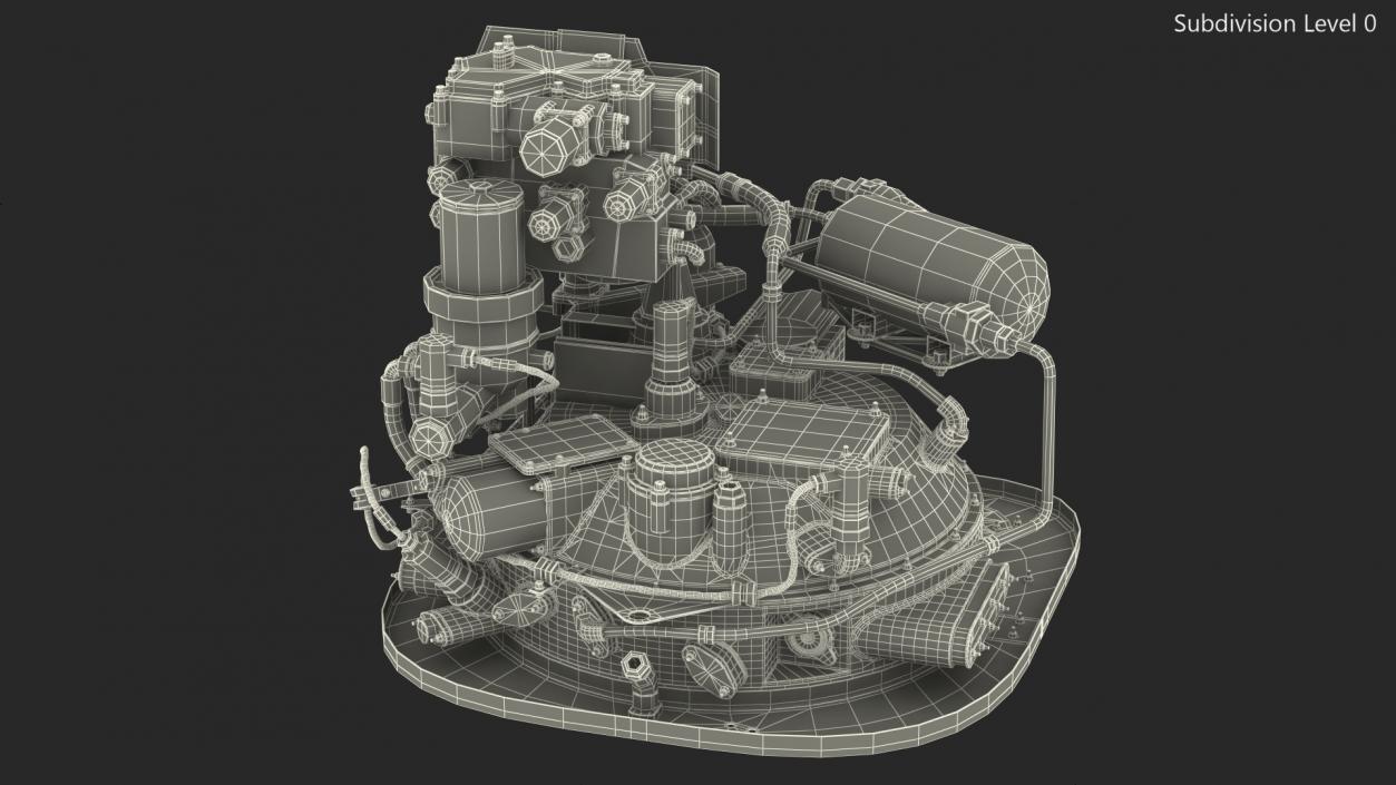 Turboshaft Engine Fuel System 3D model