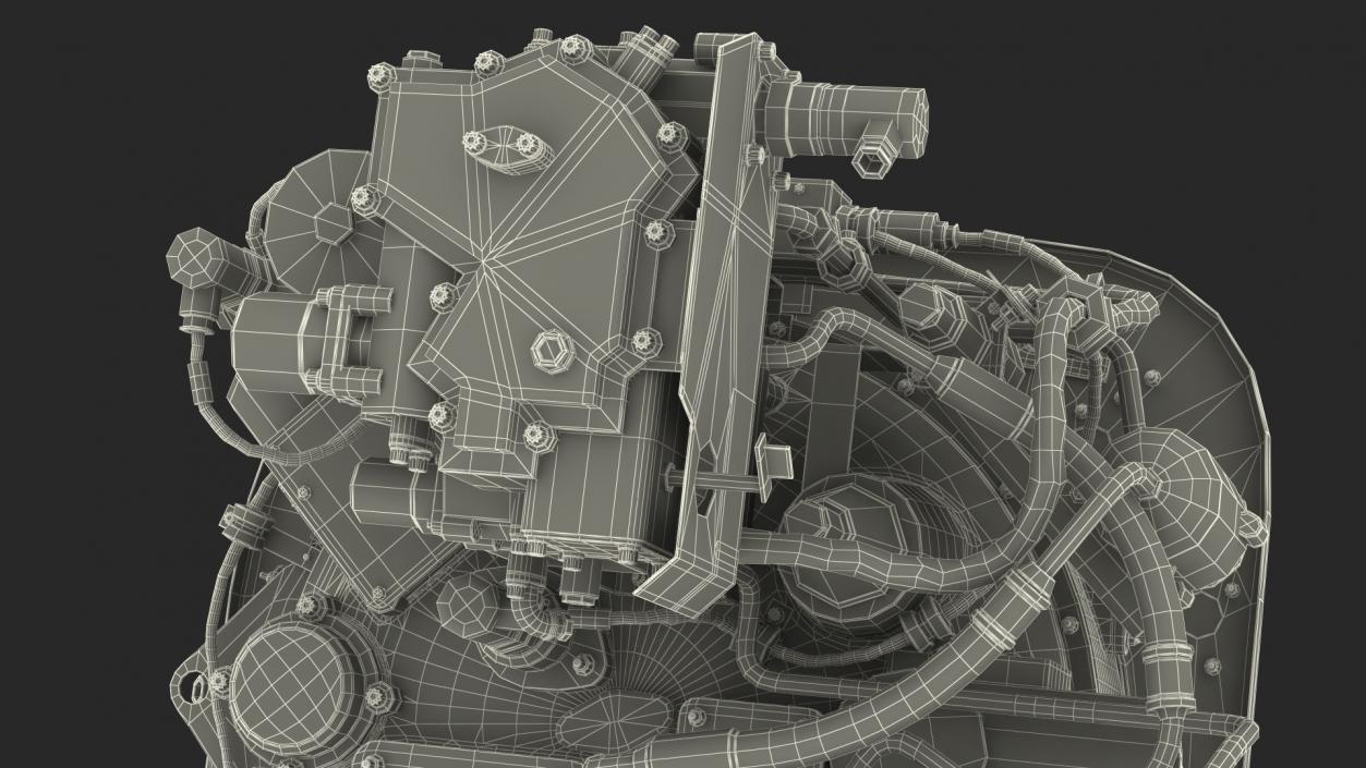 Turboshaft Engine Fuel System 3D model