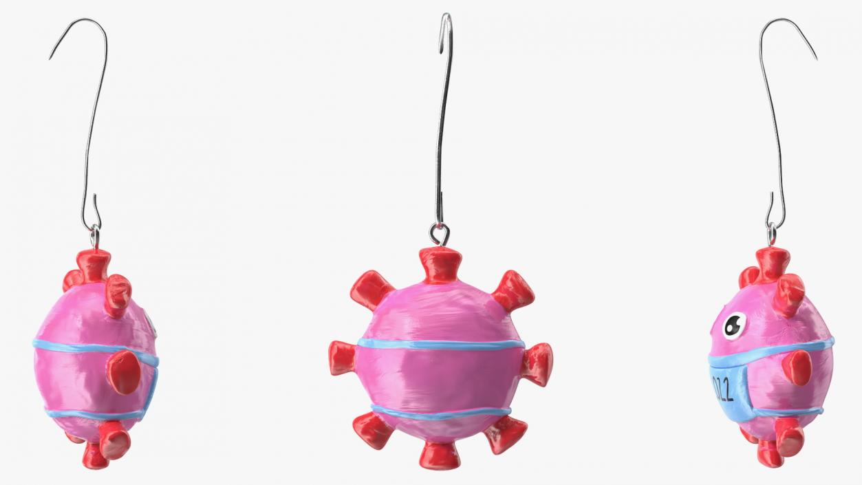 3D model Coronavirus Christmas Ornament