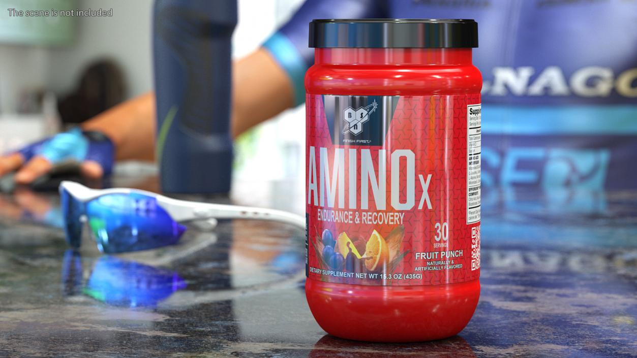 3D model BSN Amino X Muscle Recovery Powder with BCAAs