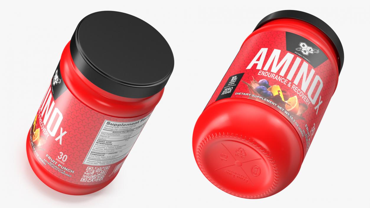 3D model BSN Amino X Muscle Recovery Powder with BCAAs