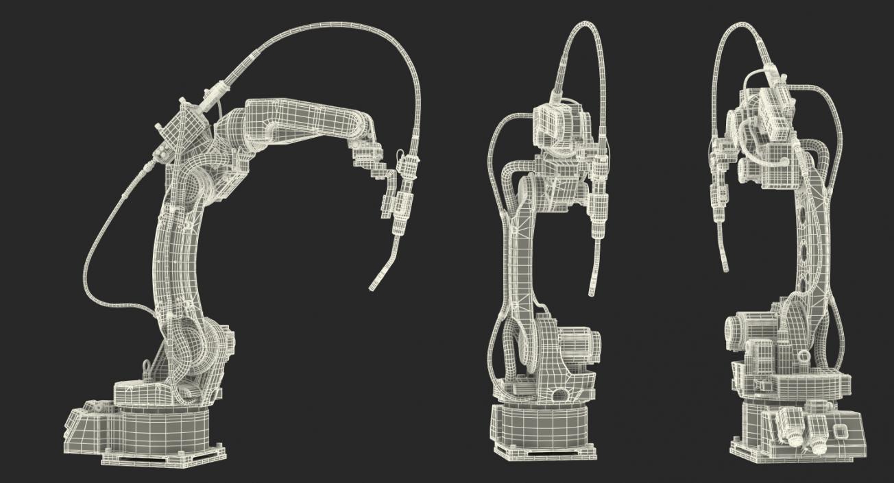 3D Robot Arms Rigged Collection model