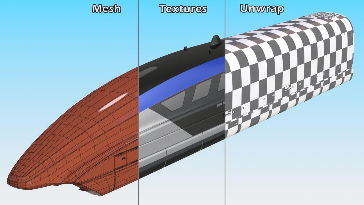 3D Magnetic Levitation Train Locomotive