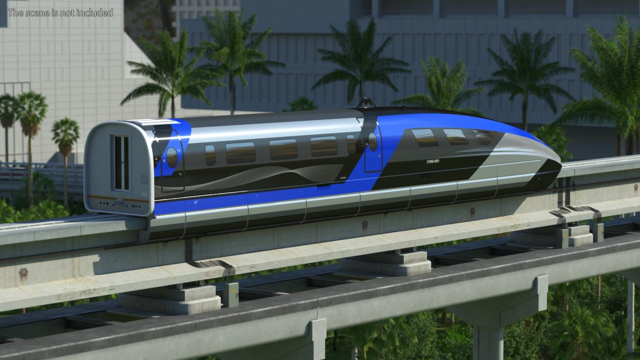 3D Magnetic Levitation Train Locomotive