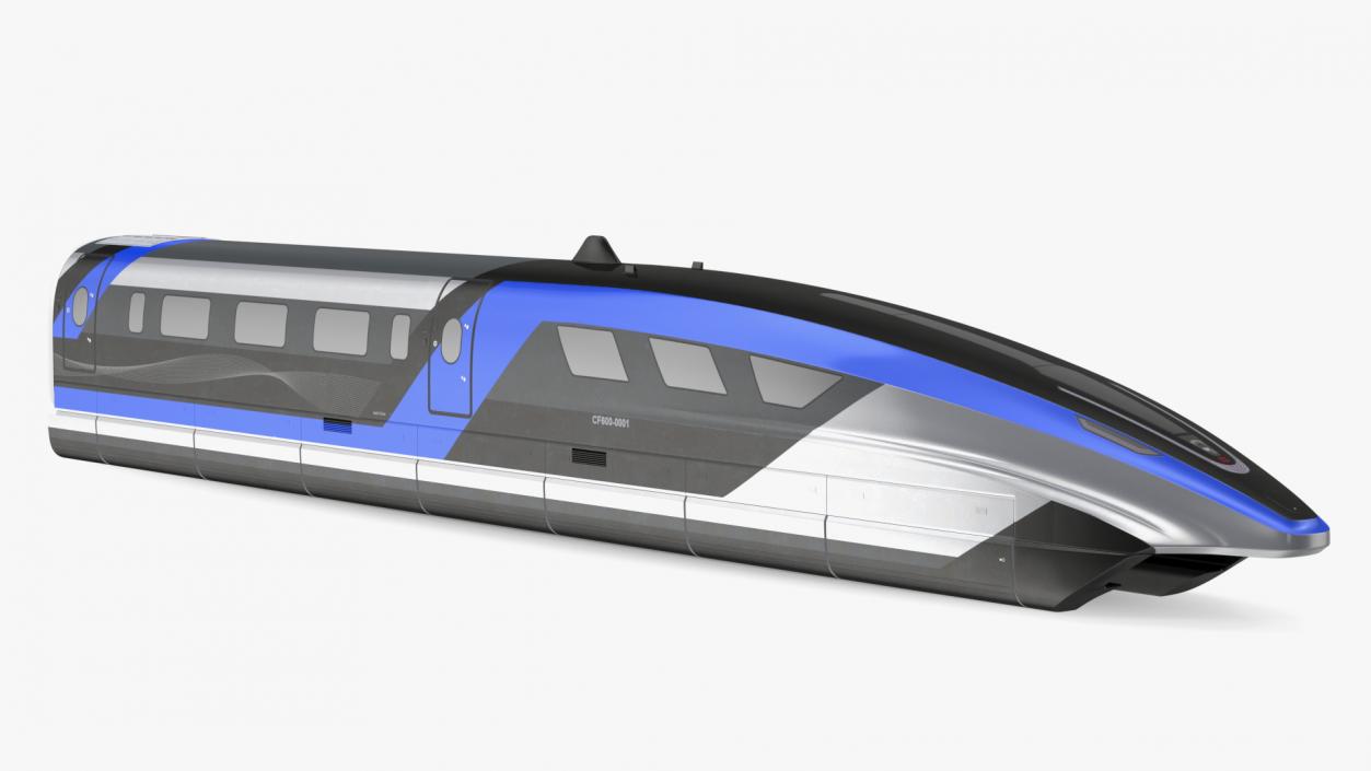 3D Magnetic Levitation Train Locomotive