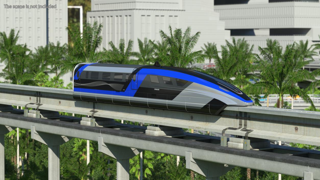 3D Magnetic Levitation Train Locomotive