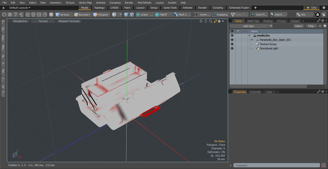 3D Paramedic Box Open model