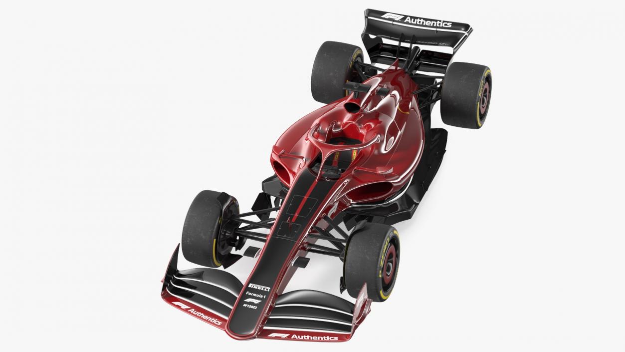 3D model Formula 1 2022 Red Livery