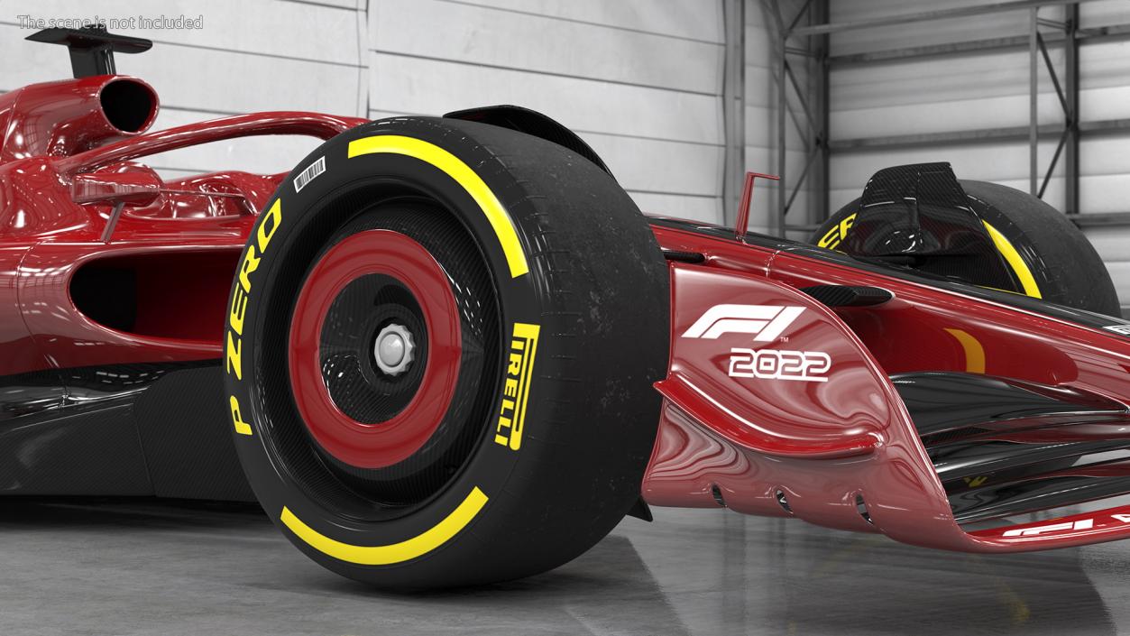 3D model Formula 1 2022 Red Livery