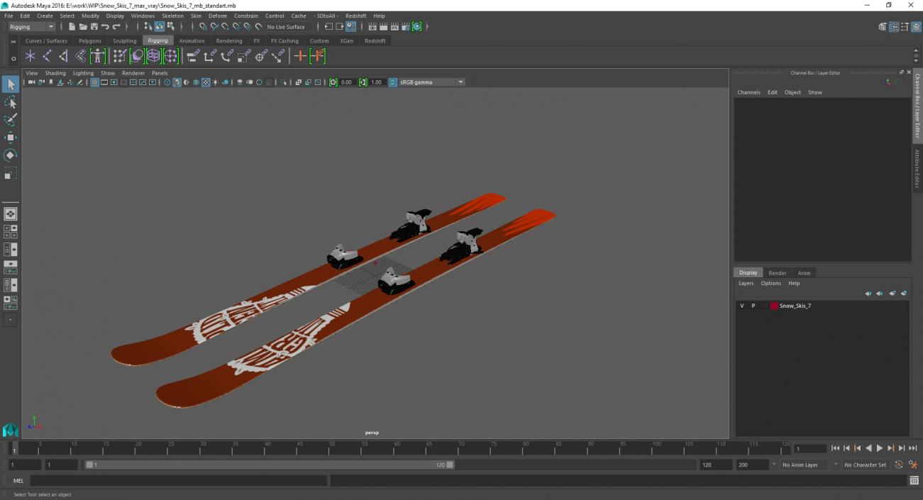 3D Snow Skis 7