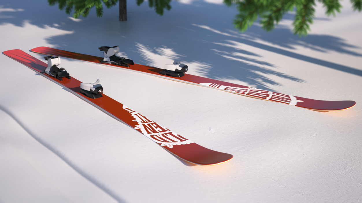 3D Snow Skis 7