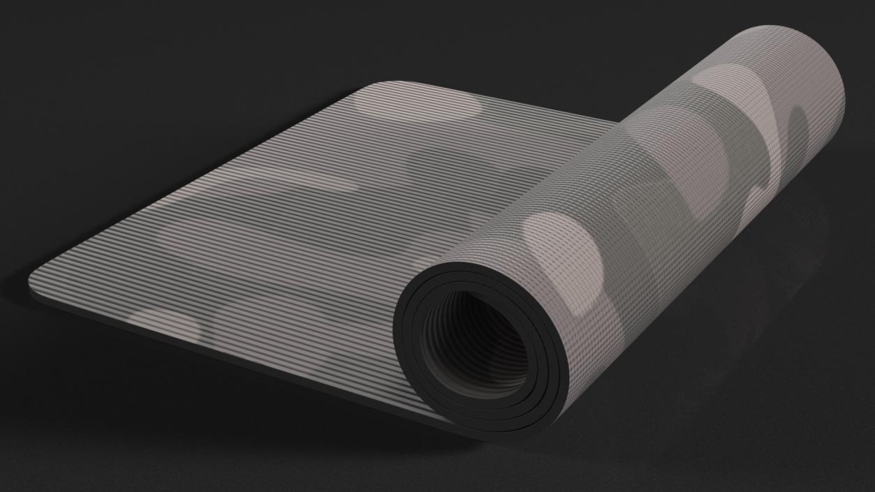 3D model Yoga Mat Rolled Camo