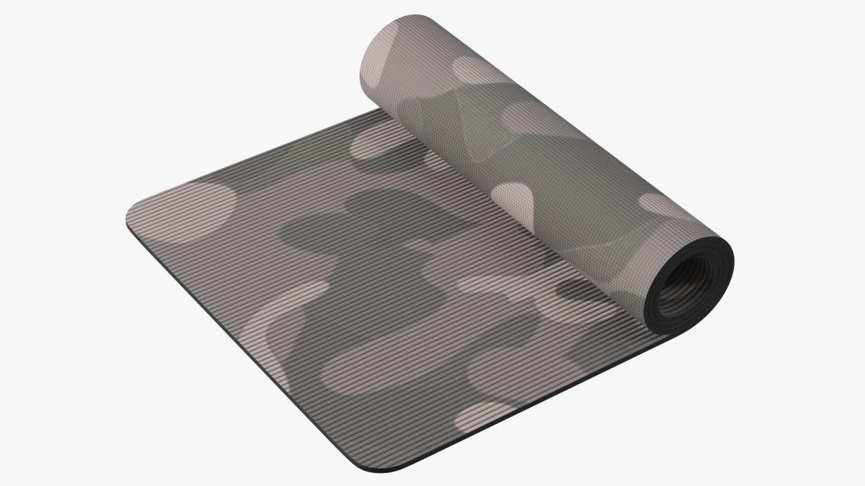 3D model Yoga Mat Rolled Camo