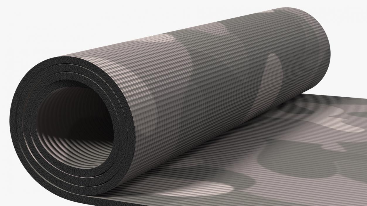 3D model Yoga Mat Rolled Camo