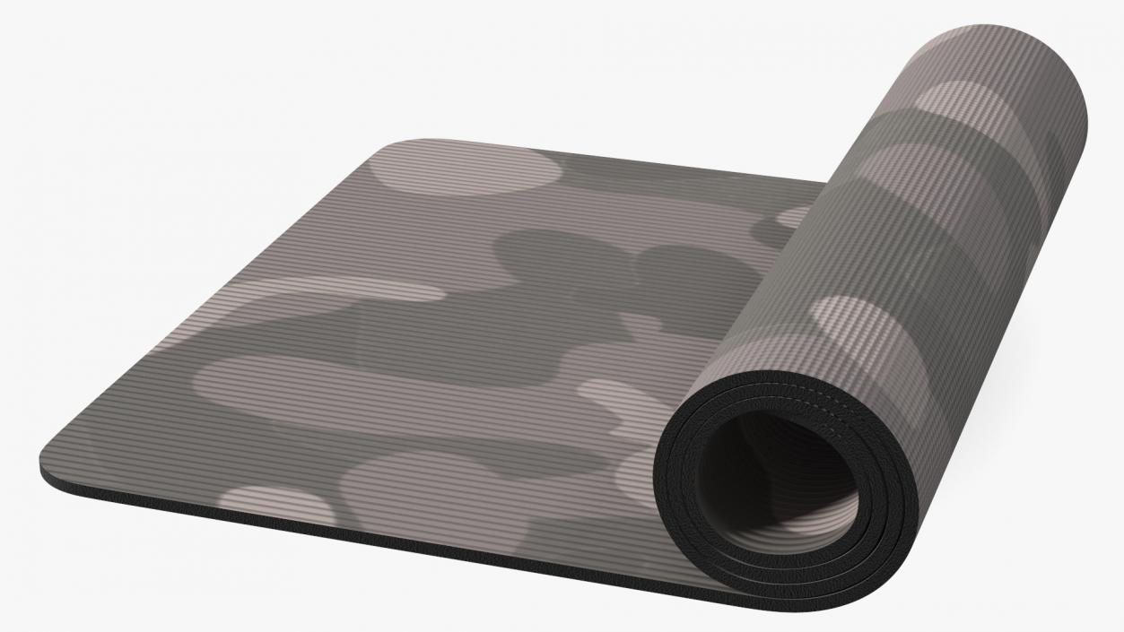 3D model Yoga Mat Rolled Camo