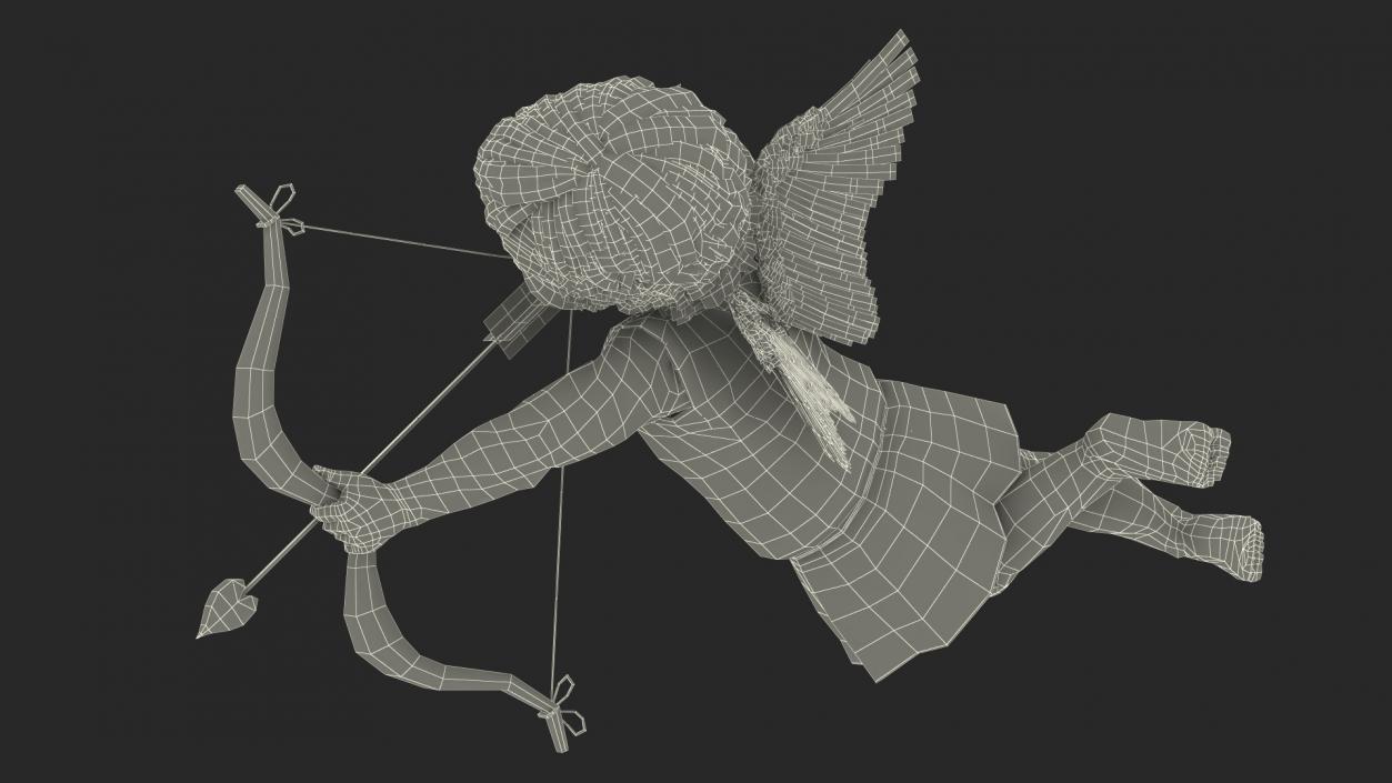 3D Cupid Boy Flying