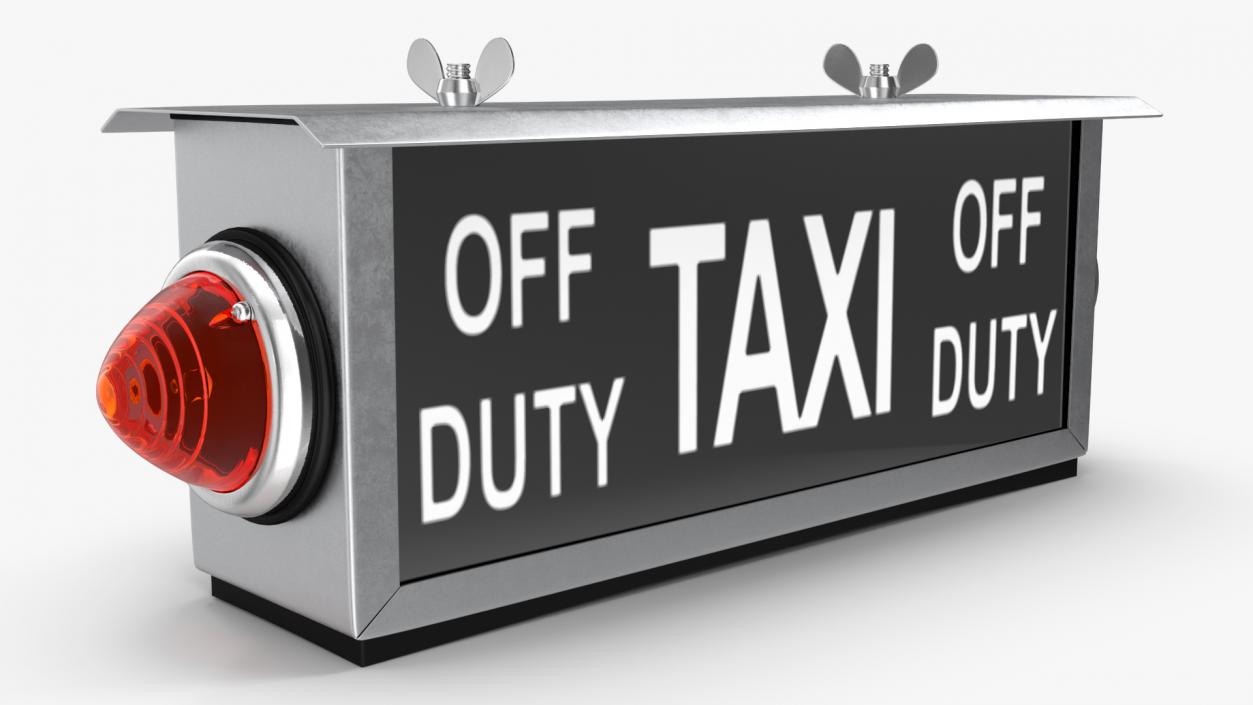 3D model Retro Taxi Sign